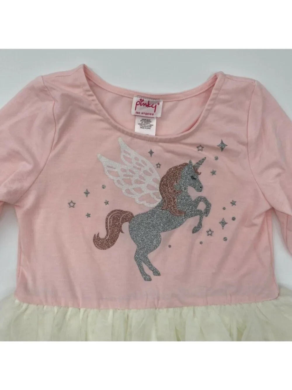 Pinky Boutique Girl's Unicorn Tutu Dress Pink/Ivory 10 NWT Birthday/School/Gift